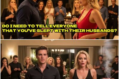 Sie grinste: „Männer, stellt euch für mich an.“ Ich nannte ihre Namen – ihre Freundinnen wurden blass, als sie es begriffen. DT