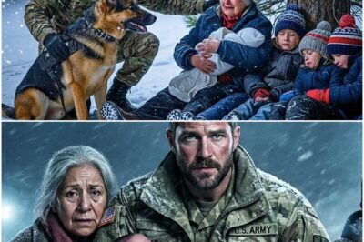 Ein Soldat und sein Diensthund trafen in einem Schneesturm auf eine weinende Großmutter und ihre Kinder. Das Ende brachte Hoffnung. D