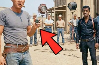 Der König der Coolness traf seinen Meister – Steve McQueens Zigarre fiel herunter, als Sammy in 0,17 Sekunden zog. D