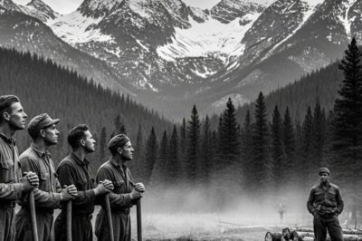 Deutsche Kriegsgefangene in Colorado dachten, sie würden fliehen, als sie diesen Bergauftrag erhielten. DD