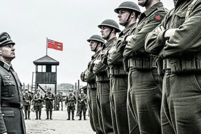 Deutsche Generäle verspotteten kanadische Männer, bis sie riesige kanadische Soldaten in Gefangenenlagern sahen.   DD